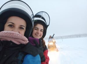 moto de nieve en rovaniemi